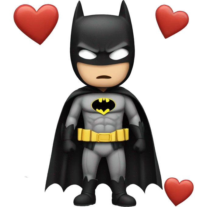 Batman haciendo corazón  emoji