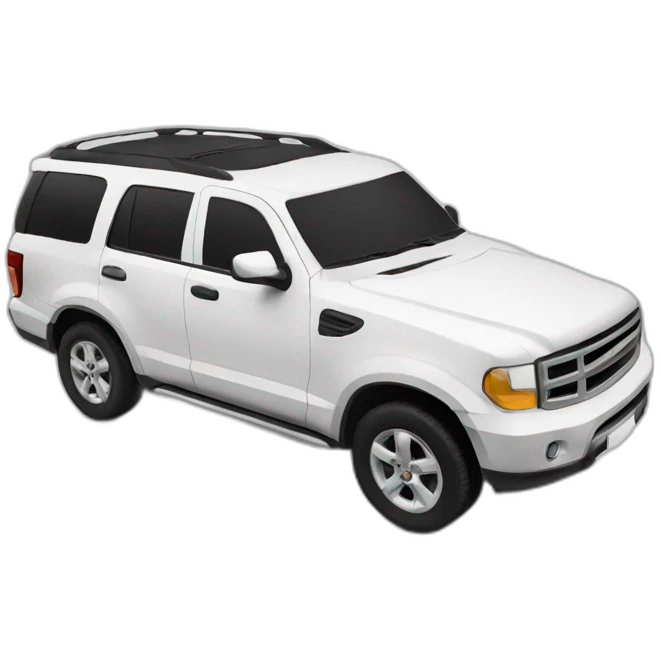White suv emoji