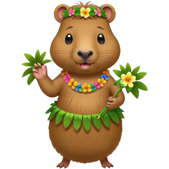 capybara hoola dress up emoji