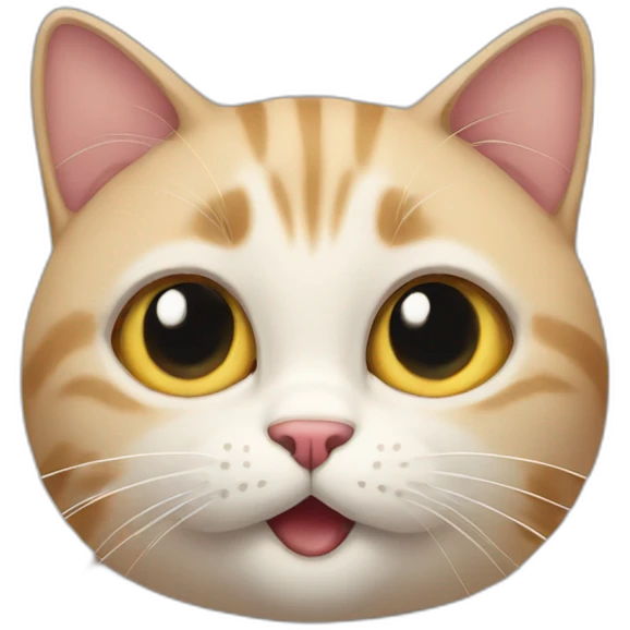 Cat making an oh really face emoji