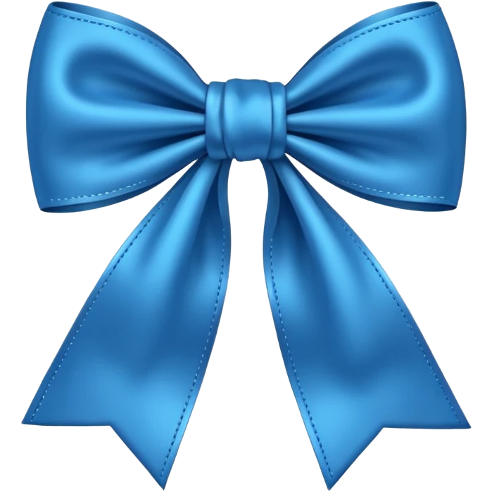 Blue bow emoji