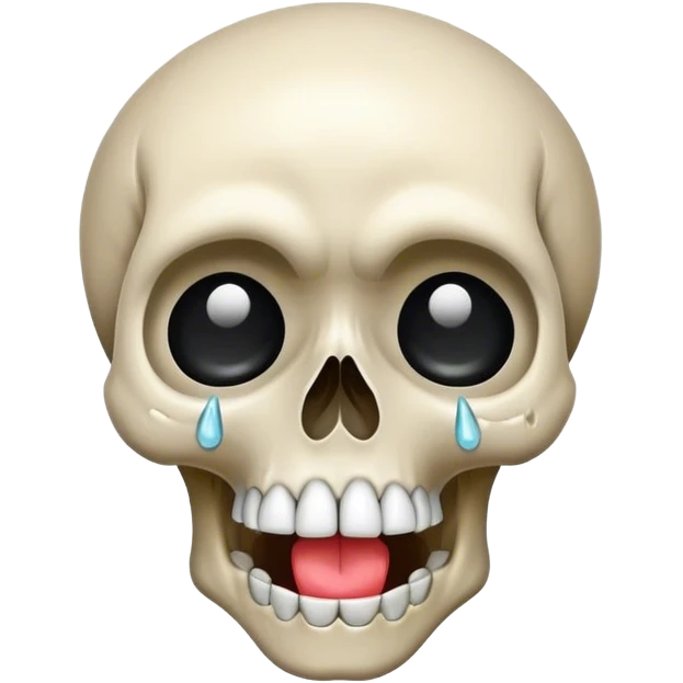 Crying skull emoji