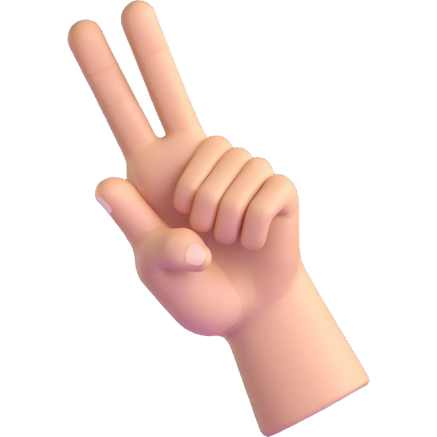 3D hand pointing at viewer with YOU text emoji