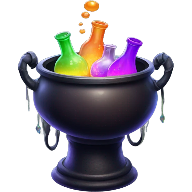 witches cauldron remove only flame from image empty  emoji