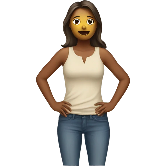 Generate an emoji of a woman covering her torso emoji