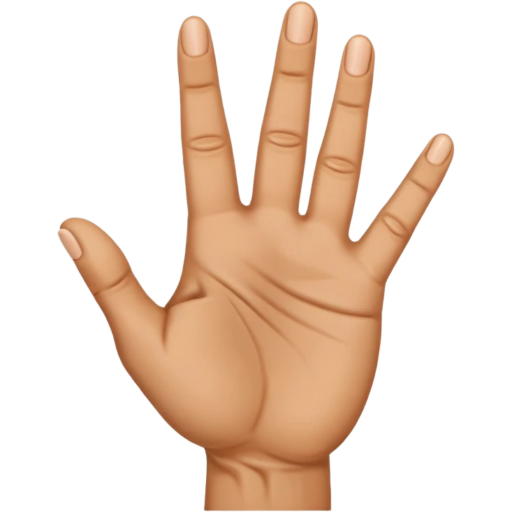 a finger holding up 3 fingers emoji