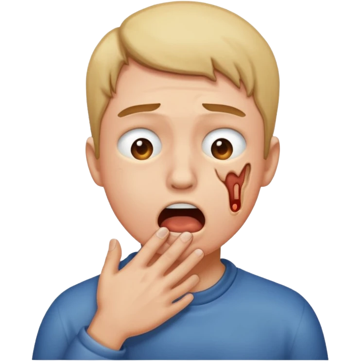 a person who is choking emoji
