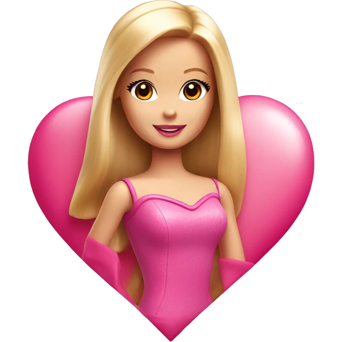Barbie Inside heart  emoji