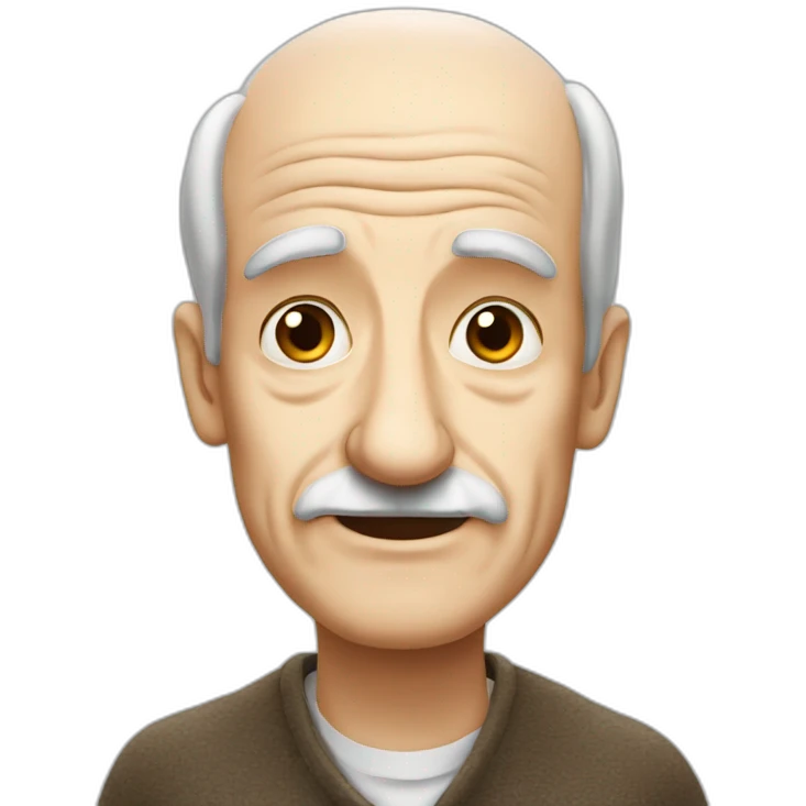 british old man big nose SMALL EYES emoji