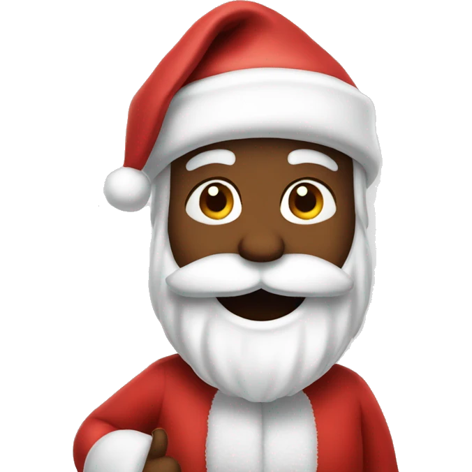Santa saying ok emoji