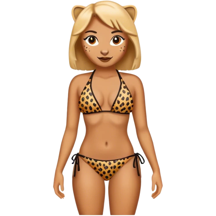 Cheetah bikini  emoji