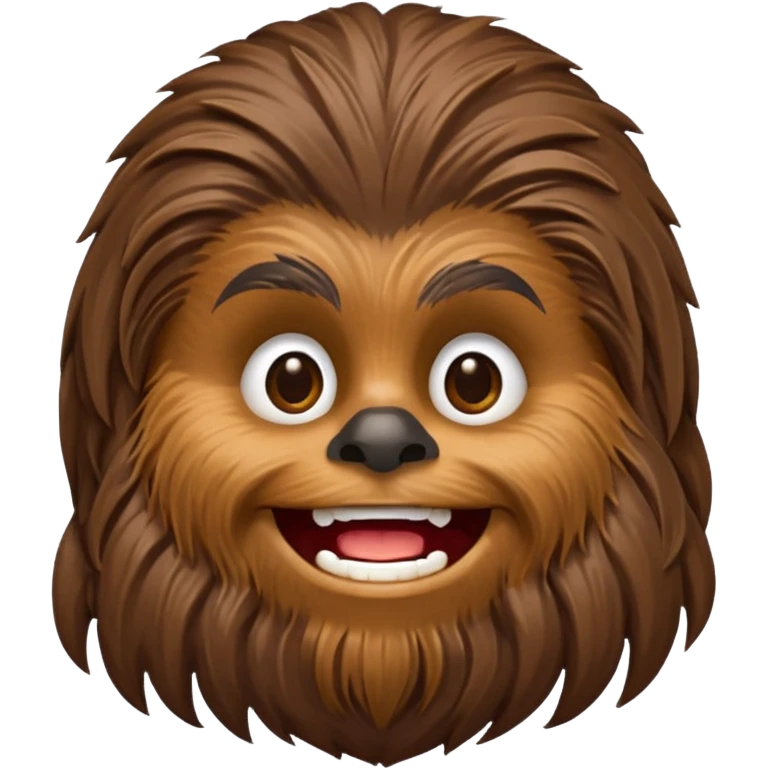 pero la cara de chewbacca en formato png con menos detalle y sonriente emoji