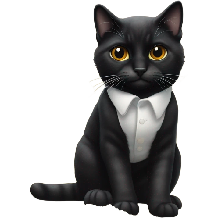 black cat snorting flour with pablo eacobar behind him emoji