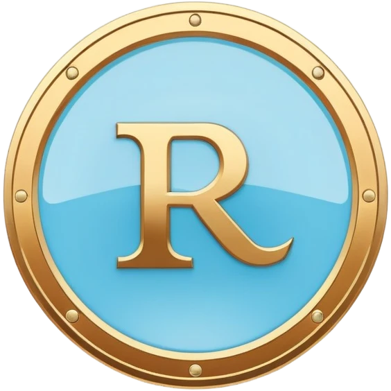 The Phoenician letter "𐤊" on a light blue circular background, Kaspa cryptocurrency logo emoji