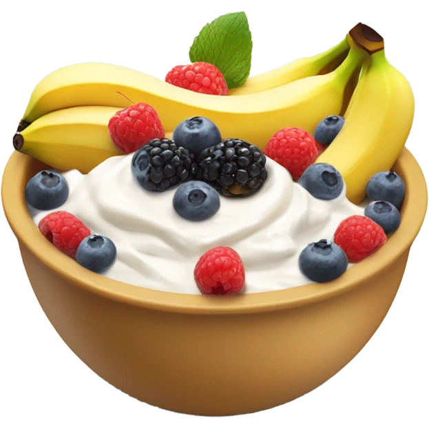 Greek yogurt bowl emoji