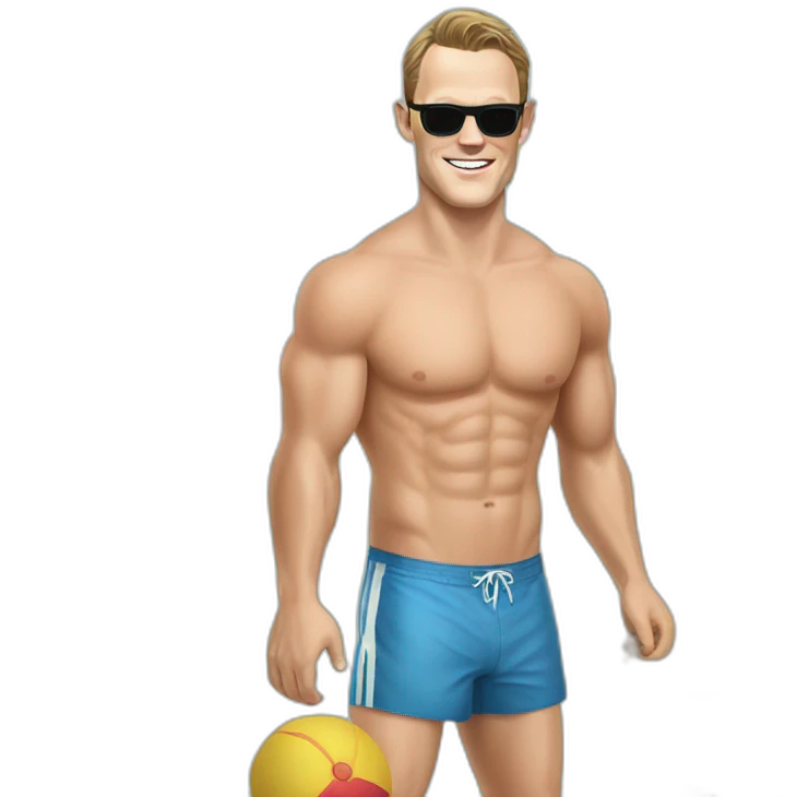 Jonathan Toews as beach bum emoji