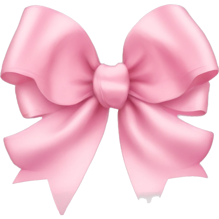 light pink ribbon bow emoji
