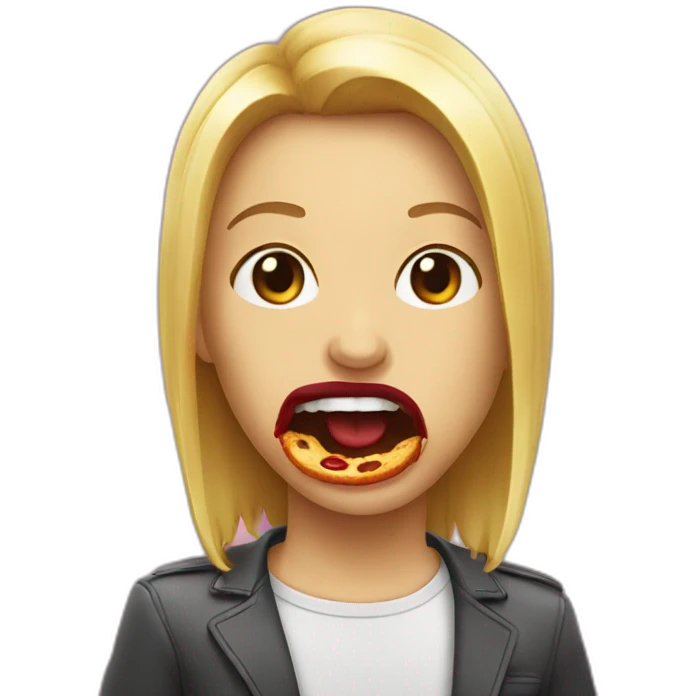 Bite dans bouche emoji