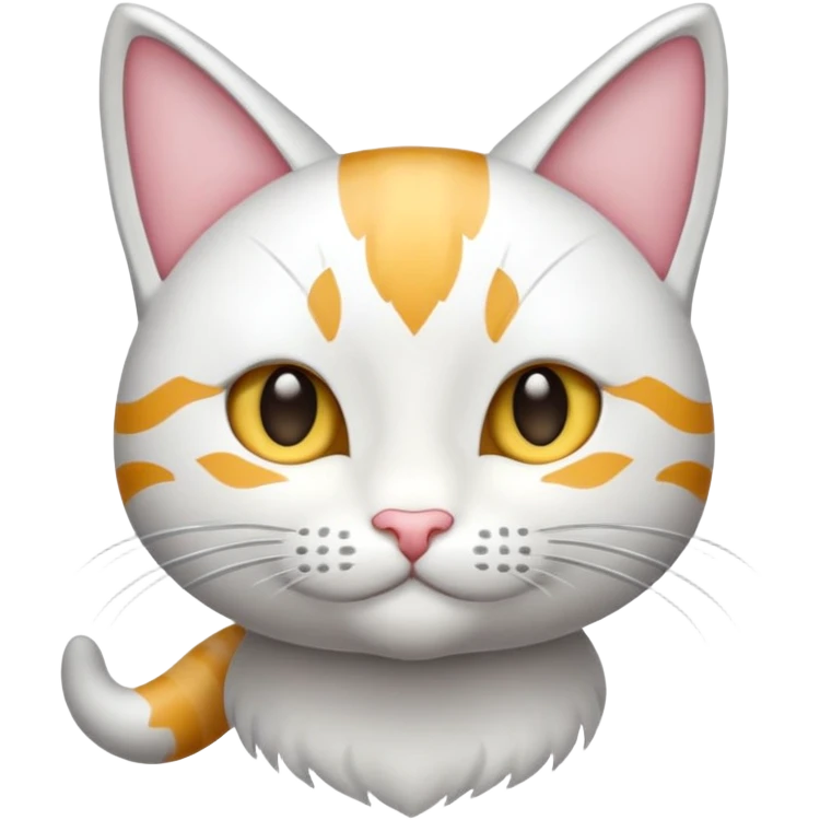 мордочка счастливого котика emoji