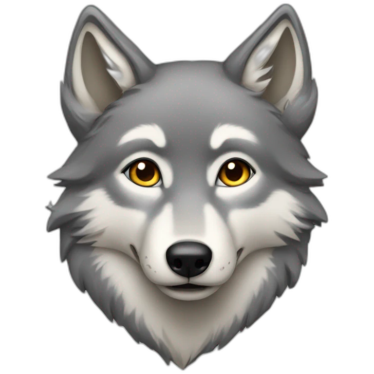 Female grey wolf  emoji