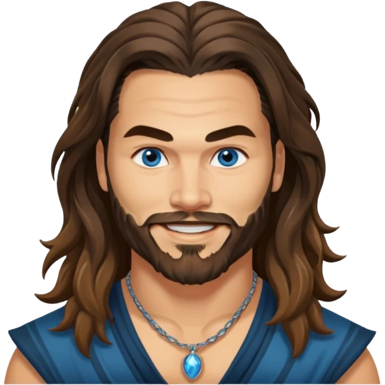 Blue eyes Jason mamoa longer hair smiling emoji
