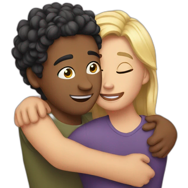 friends hug emoji