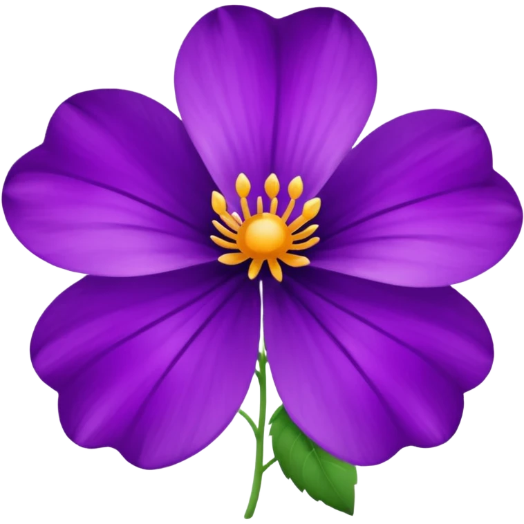 violet flower emoji emoji