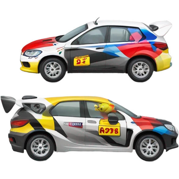 Voiture rallye emoji