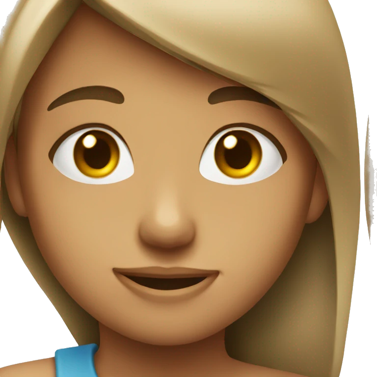 Girl with smirk  emoji