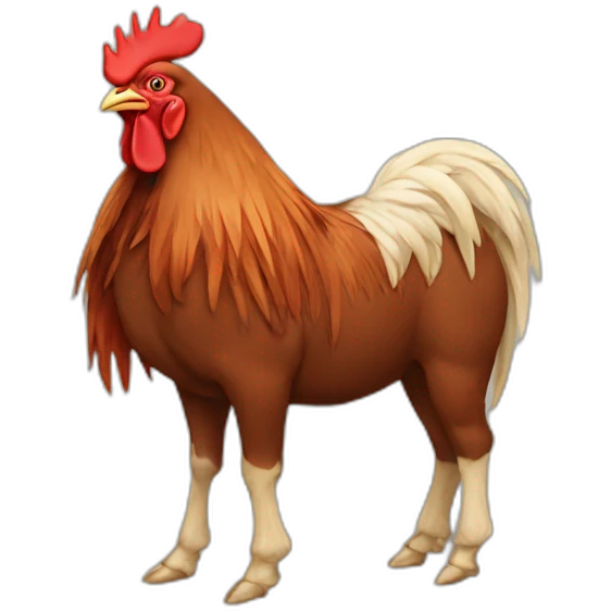 Rooster donkey  emoji