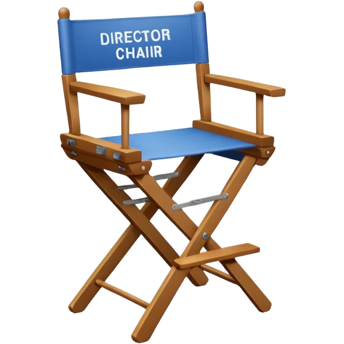 driector chair, wite director name on it emoji