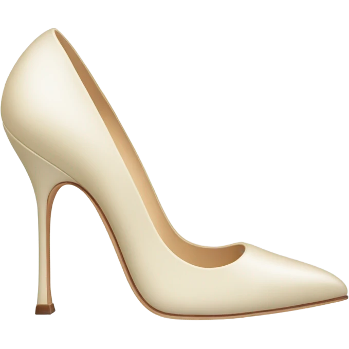 Cream Heels Manolo blahnik  emoji