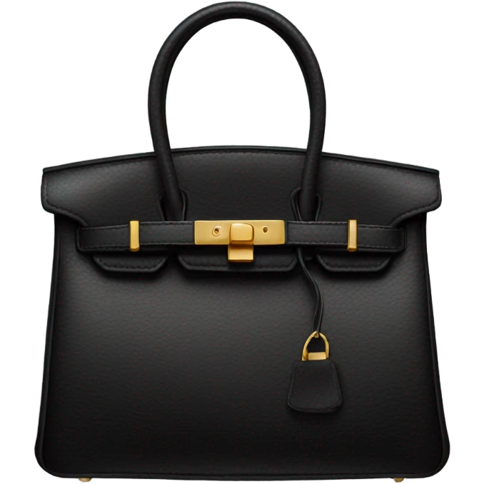Black birkin bag  emoji
