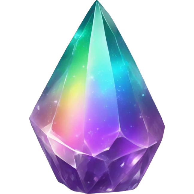 Rainbow crystal shard emoji