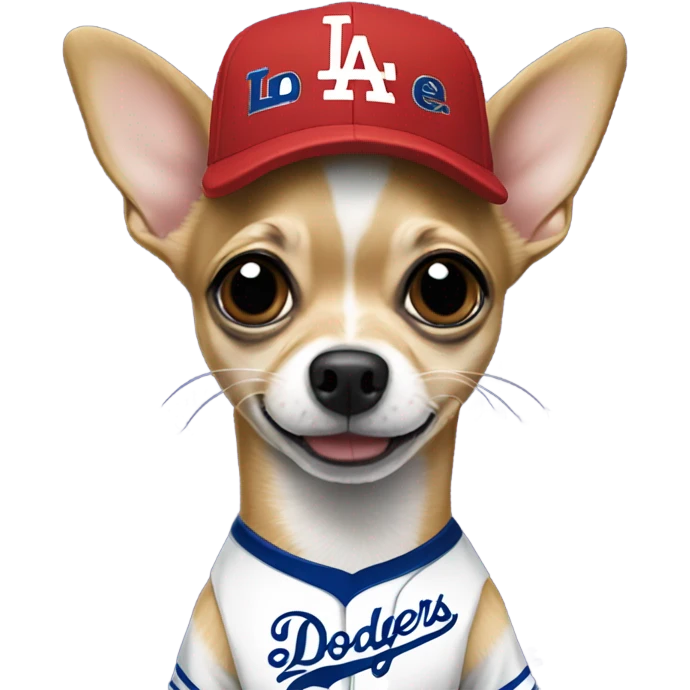 Los Angeles Dodgers Chihuahua emoji