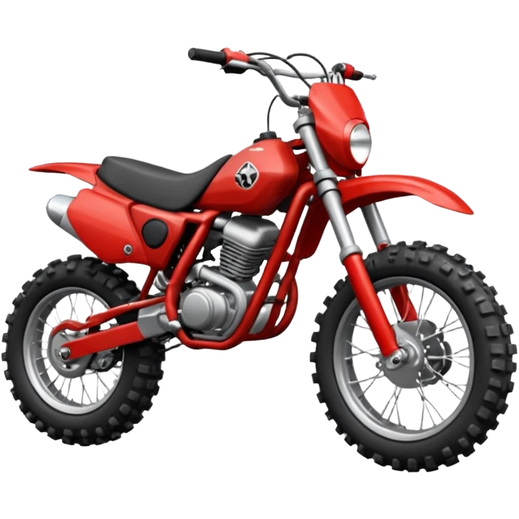 Red dirt bike emoji