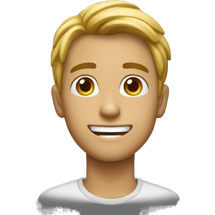 Joven riendo emoji