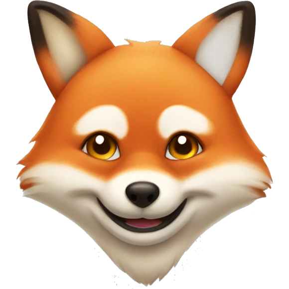 Very Chubby Fox face emoji