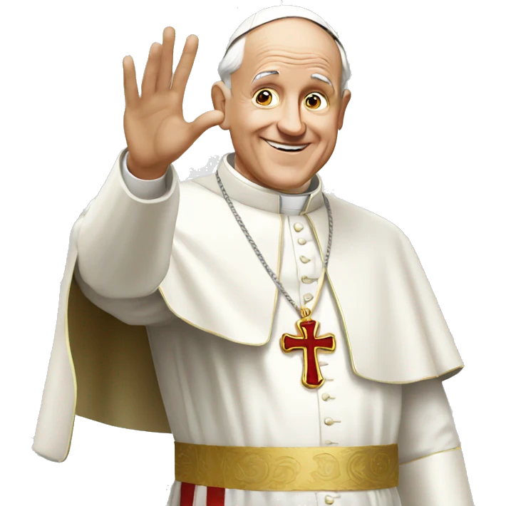 pope approves ok gesture emoji