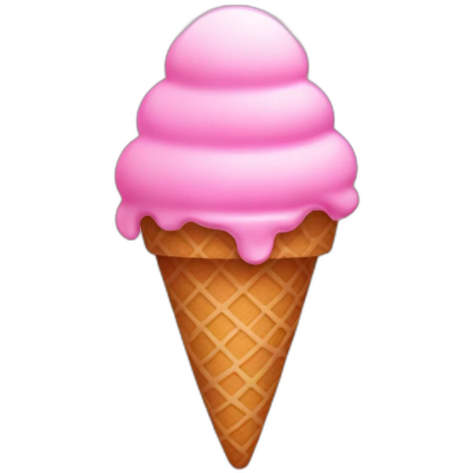 Pink ice cream emoji