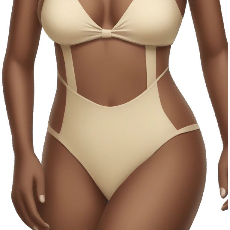 Beige swim suit emoji