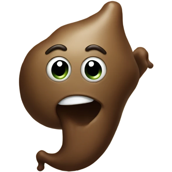 poop with horn emoji