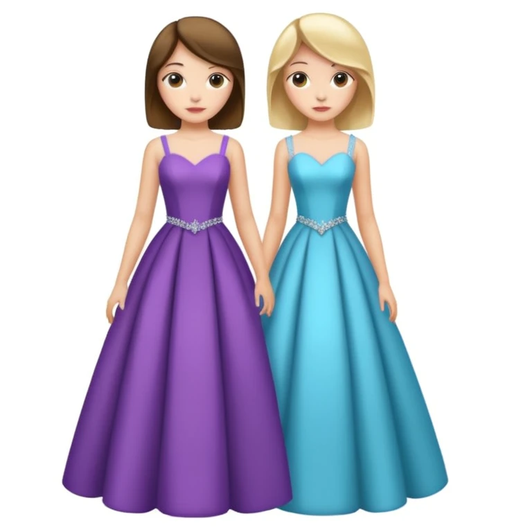 girls in a prom emoji