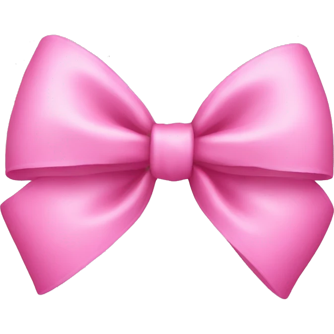 pink girly bow emoji