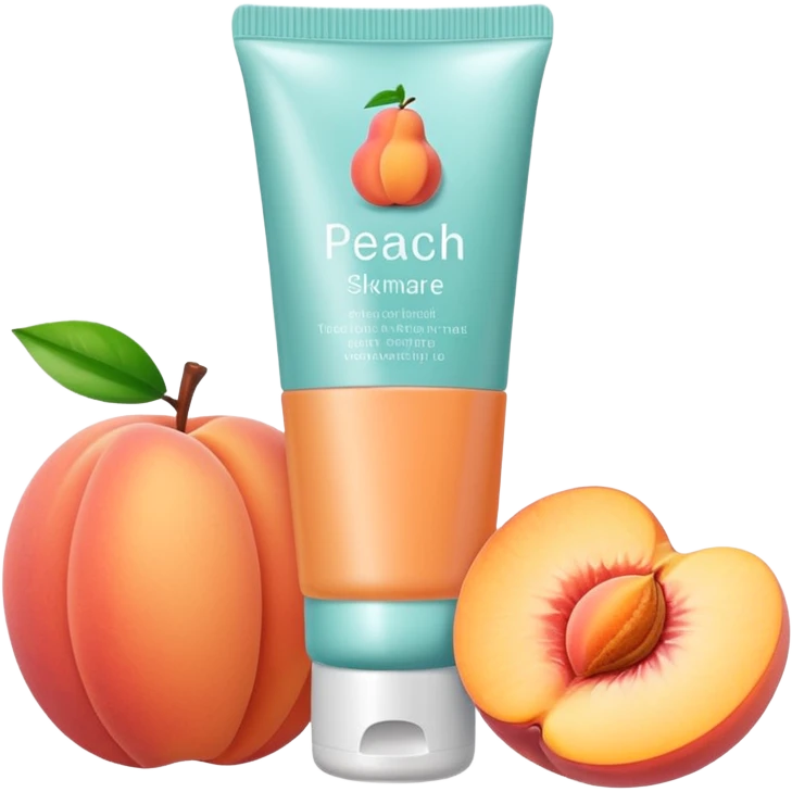 peach skincare tube emoji