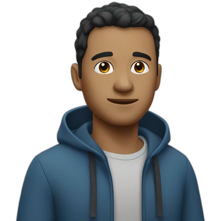 selo azul emoji