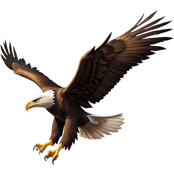 cinematic-eagle-realistic-full-body-soaring-emoji,-massive-wings-spread-wide-against-the-open-sky,-sharp-beak-curved-and-powerful,-piercing-golden-eyes-scanning-the-land-below,-strong-feathered-legs-tucked-tight,-dark-brown-feathers-contrasting-against-the-clouds,-simplified-yet-realistic-focused-features,-highly-detailed,-glowing-with-a-regal-majestic-glow emoji