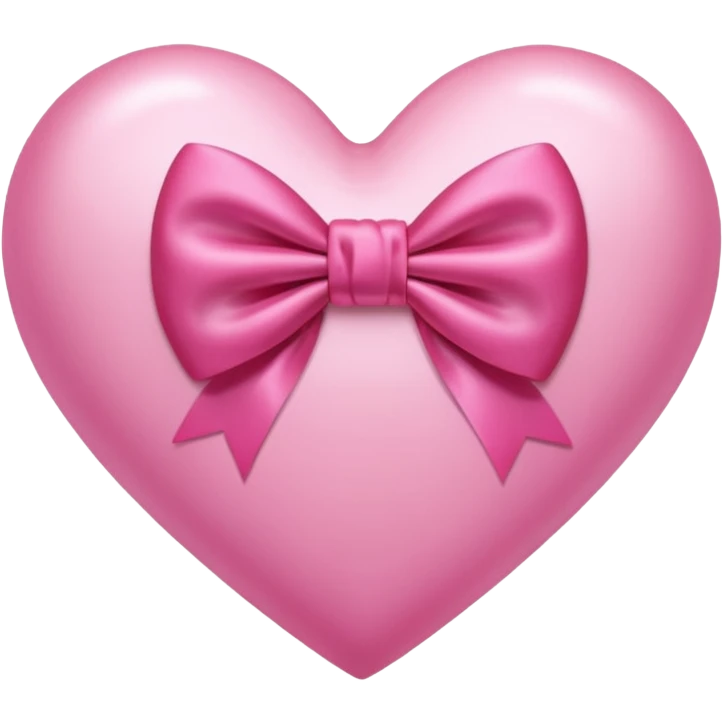 A pink heart with bow emoji