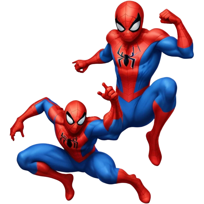 Spider-Man superhero in red and blue costume emoji