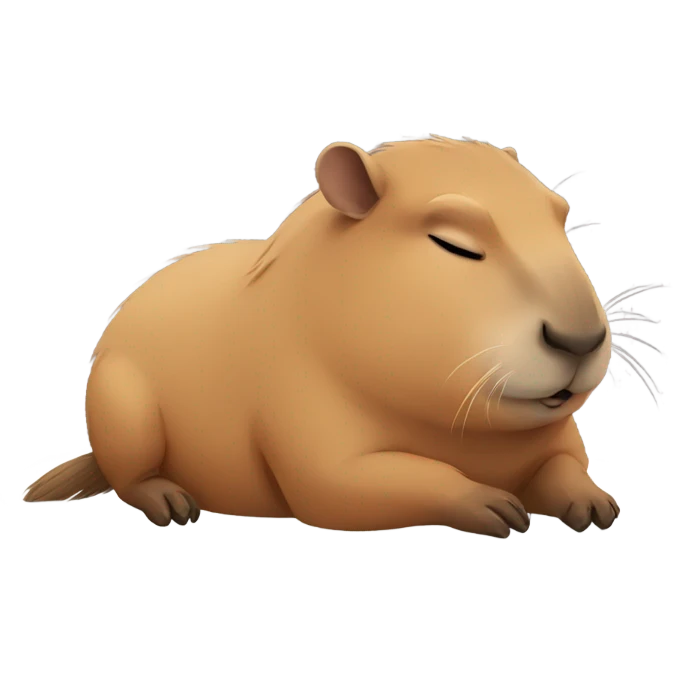 Capybara sleepy emoji